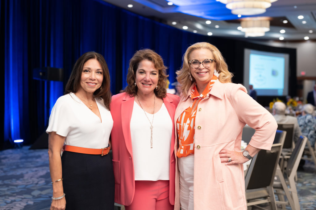 Laura Jaramillo, Kim Trimble, Jackie Sheahan at the CanCare Survivors Luncheon (Photo by Daniel Ortiz)