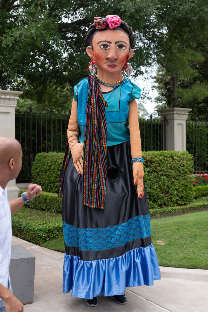 Larger than life Mexican puppet parade through Legacy Community Health's Cinco de Mayo fundraiser (Photo by Daniel Ortiz)