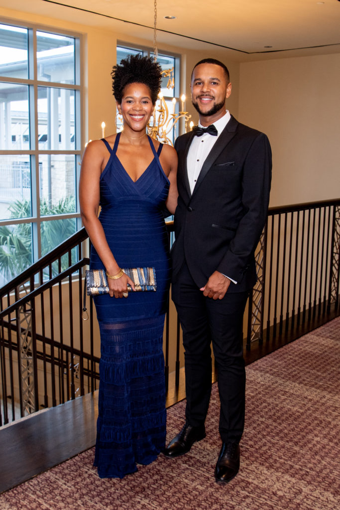 Liara Tamani, Larry Animashaun at the 2022 Inprint Poets and Writers Ball  (Photo by Michelle Watson, CatchLightGroup.com)