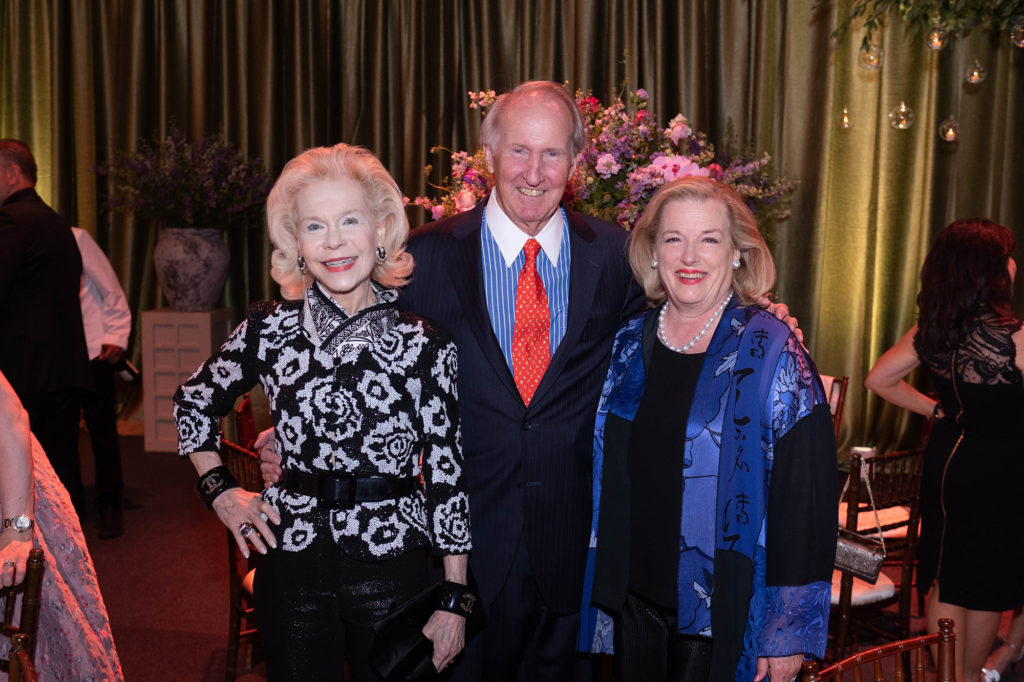 Lynn Wyatt, Jim & Molly Crownover at the dinner honoring Margaret Alkek Williams for her $10 million gift to Houston Ballet.