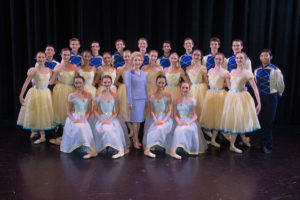 Margaret Alkek Williams, photographed here with students from Houston Ballet Academy, has committed a $10 million legacy grant to Houston Ballet. (Photo by Wilson Parish)