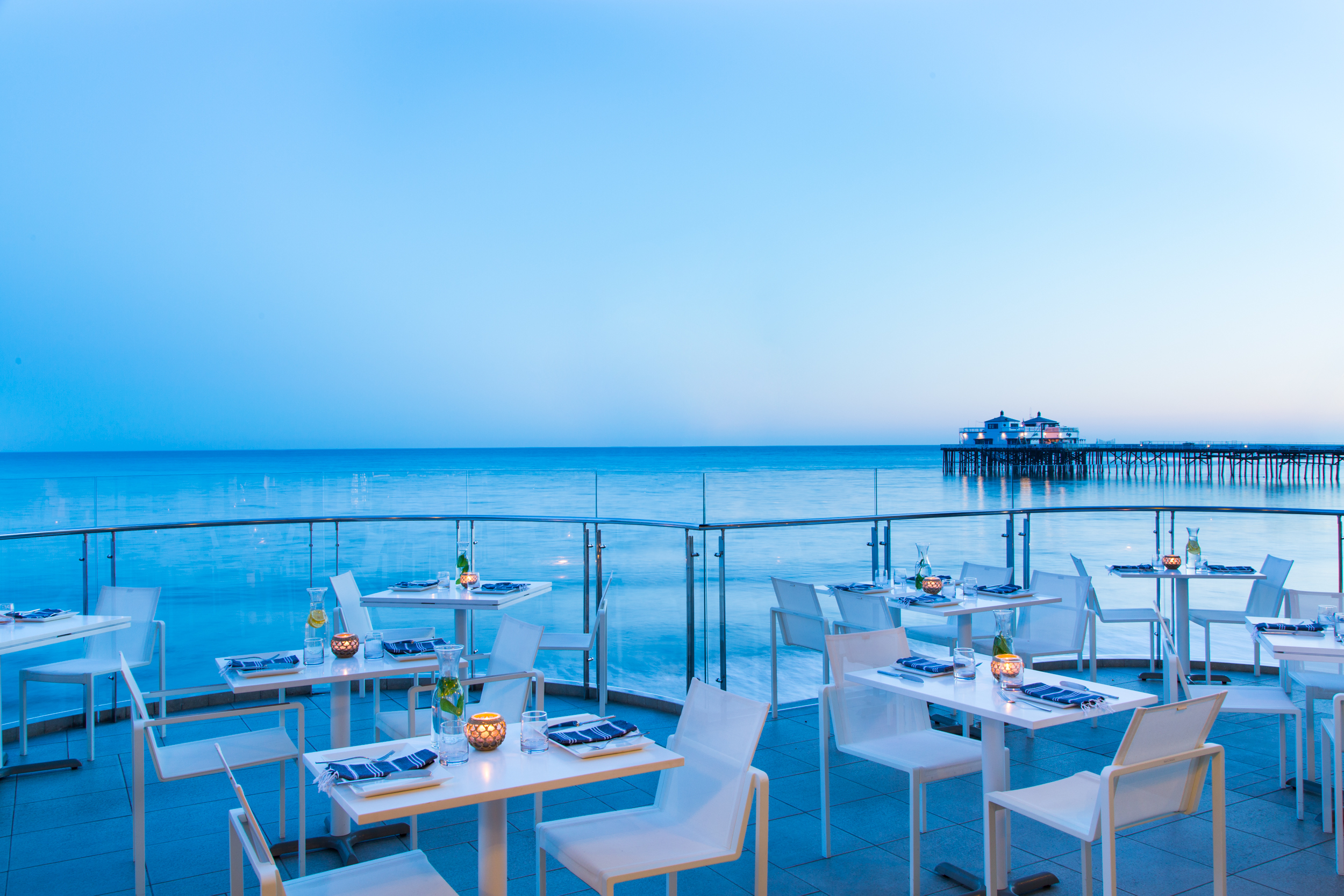 Dining at Carbon Beach Club at twilight
