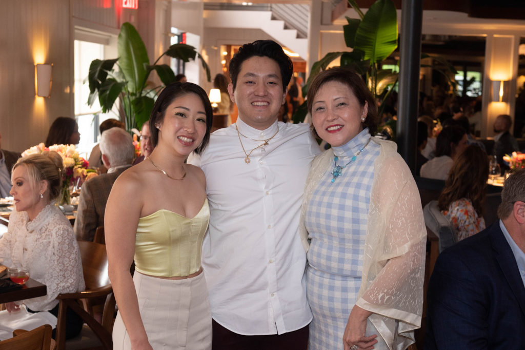 Marina Saitoh, Eugene Saitoh, Akemi Saitoh at Houston Ballet's 'Raising the Barre' fundraiser held at Bludorn (Photo by Wilson Parish)