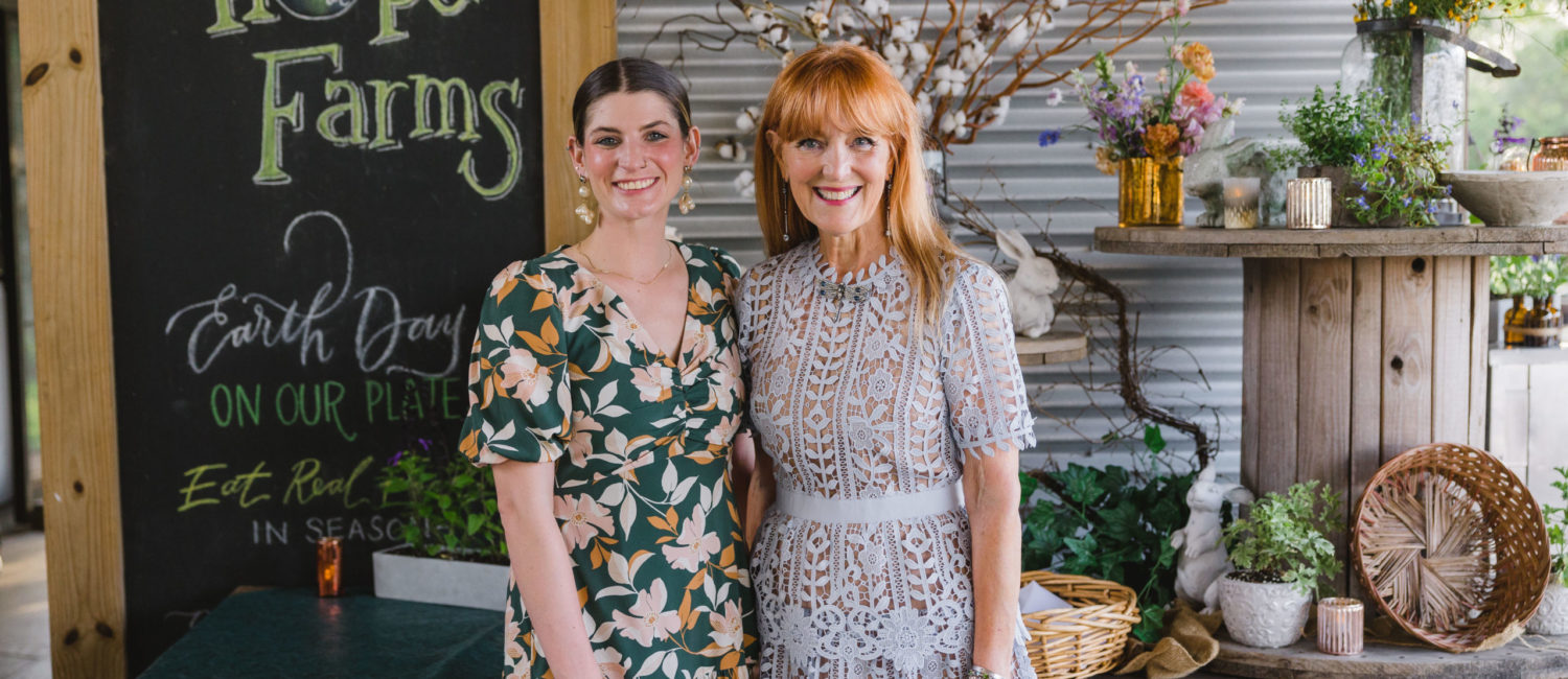 Mary Brunson, Gracie Cavnar at the Recipe for Success Delicious Alchemy Banquet at Hope Farms (Photo by Daniel Ortiz)