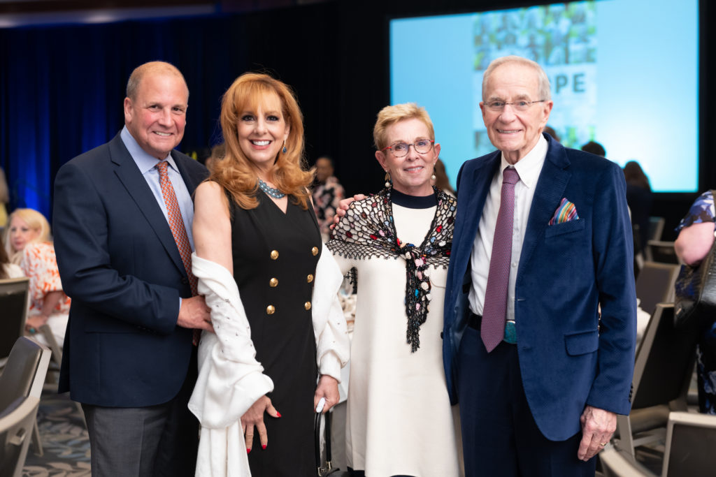 Michael Weisenthal, Carole Fawcett, Michael Fife , Creighton Edwards at the CanCare Survivors Luncheon (Photo by Daniel Ortiz)