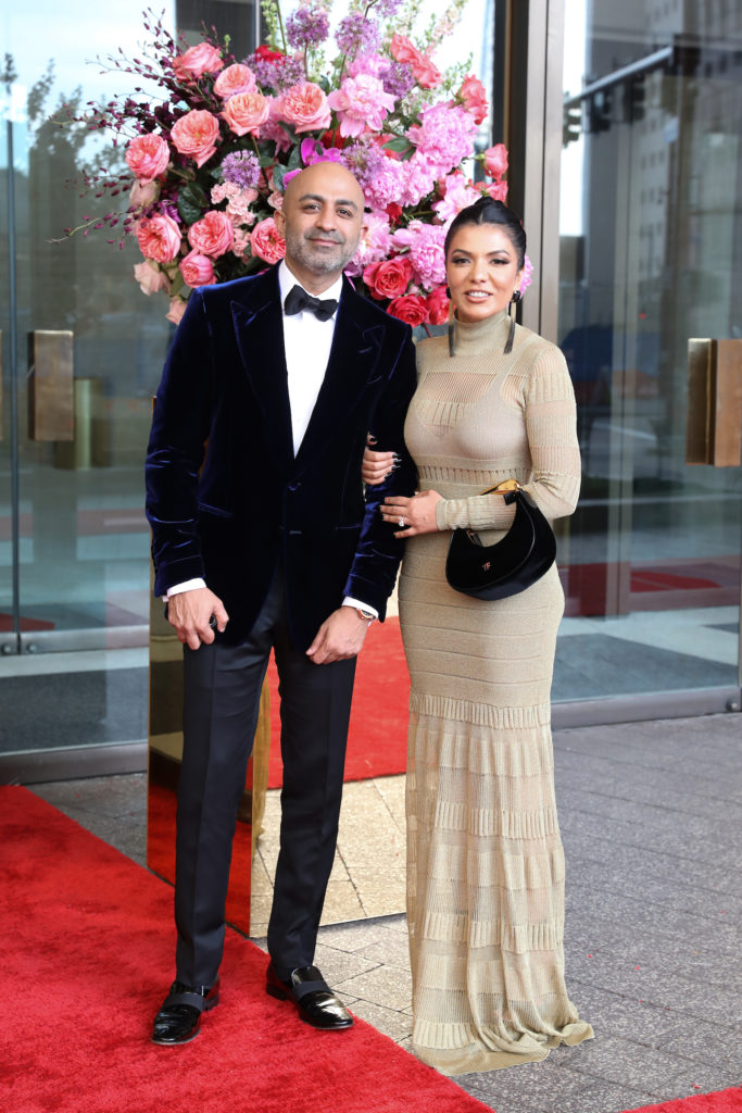 Wasay & Mona Khan at the Houston Symphony Wine Dinner and Collector's Auction (Photo by Priscilla Dickson)