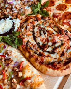 Old Town Brewing Company flatbreads are part of their lengthy food and beverage menus.
