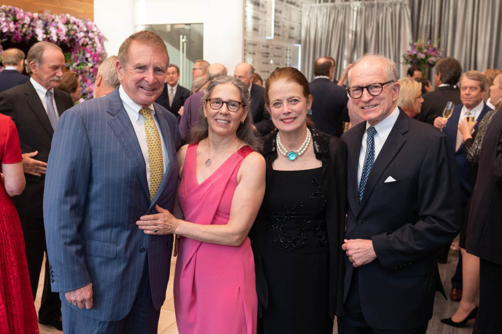 Ashley Smith, Diana Untermeyer, Peggy Smith, Chase Untermeyer at the Houston Ballet dinner.