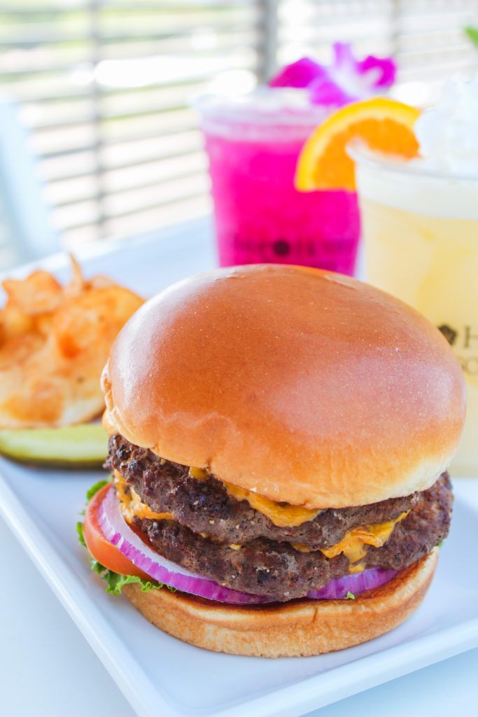 A poolside burger on the hotels' iconic rooftop pool deck is the perfect kickoff to summer.