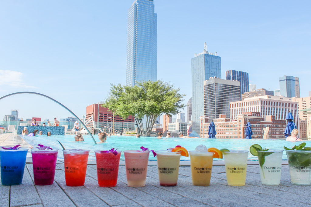 Omni Dallas Pool Drinks