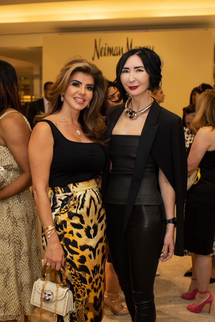 Rania Edlebi and Carrie Brandsberg-Dahl at the Best Dressed announcement party at Neiman Marcus in The Galleria (Photo by Miroma  Photography)