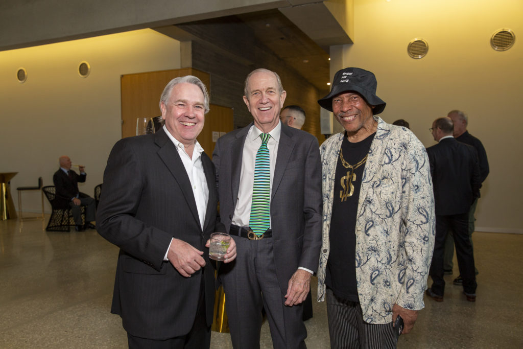Reggie Smith, Brad Bucher, John Guess at the MFAH Glassell School MTV-themed gala (Photo by Jenny Antill Clifton)