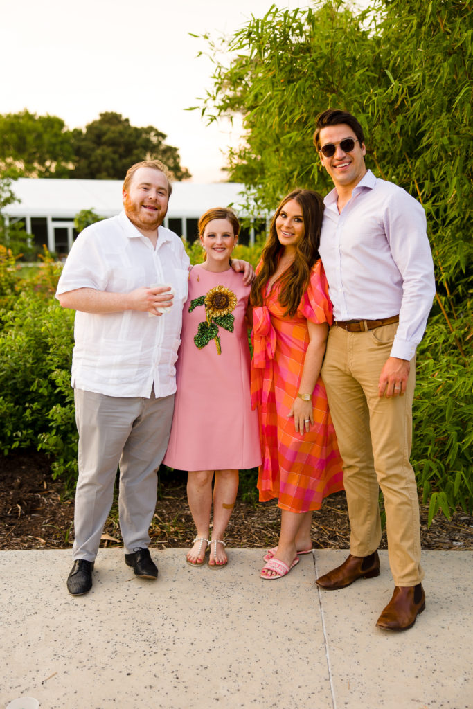 Robert McNiel, Jenna Lindley, Meredith & Mason Barker at The Secret Garden Party held at Houston Botanic Garden