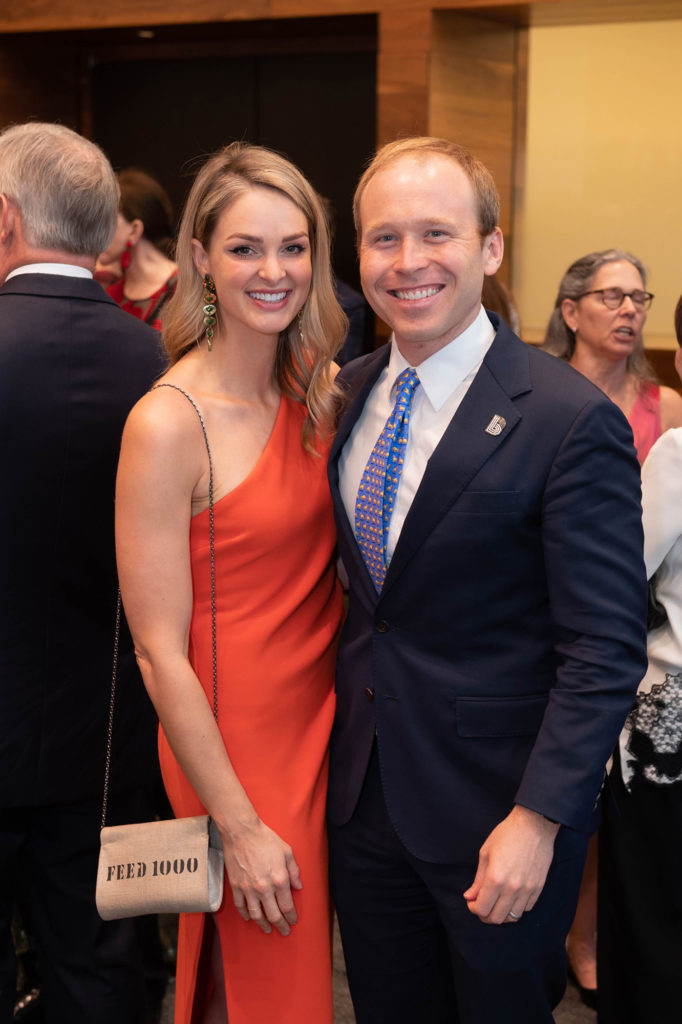 Sarahbeth & Pierce Bush at the dinner honoring Margaret Alkek Williams for her $10 million gift to Houston Ballet.
