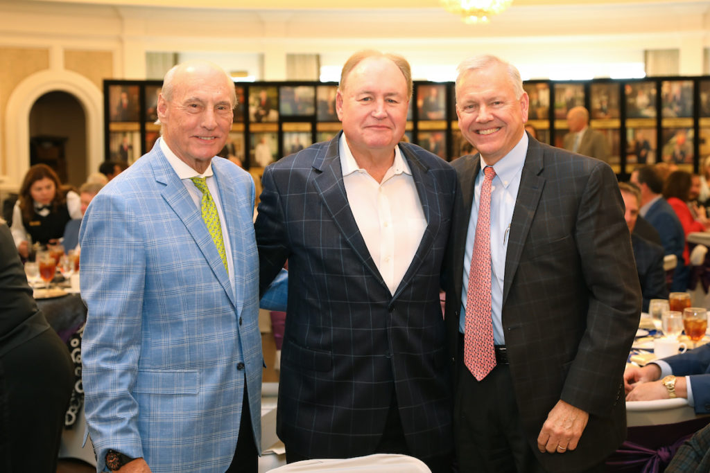 Scotty Arnoldy, Gary Petersen, John Havens at the Men of Distinction luncheon (Photo by Priscilla Dickson)