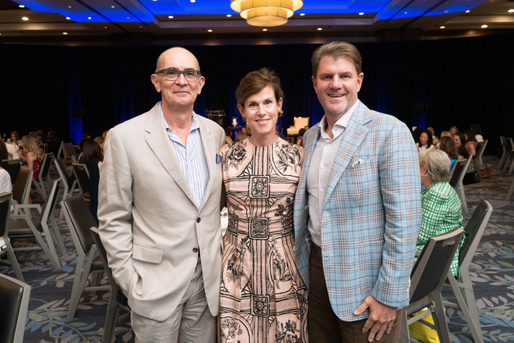 Simon & Linda Eyles, Bill Baldwin at the CanCare Survivors Luncheon (Photo by Daniel Ortiz)