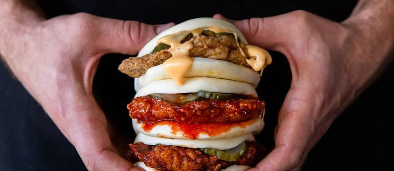 The Exchange – Birdie’s bao buns filled with Korean, Southern and Nashville style fried chicken