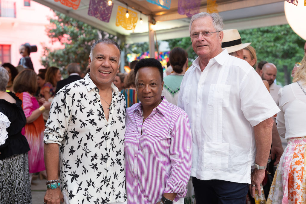 Tony Bravo, Sharon Land, Richard Werner at the Legacy Cinco de Mayo fundraiser (Photo by Daniel Ortiz)