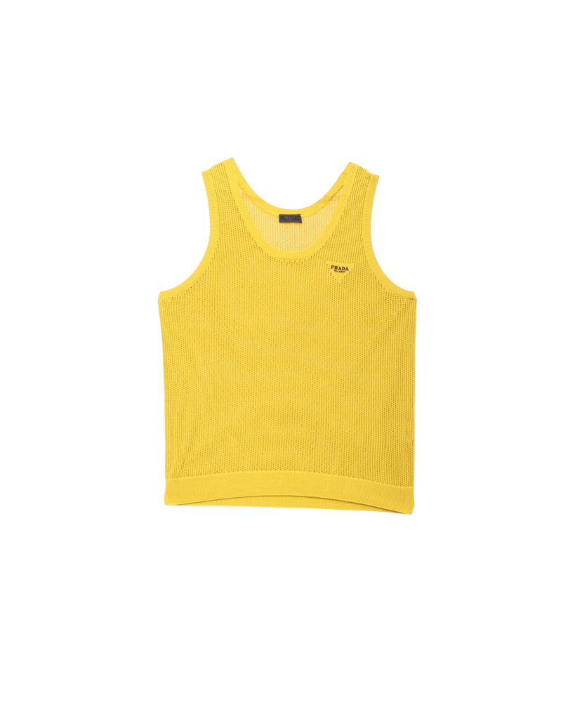 Prada Uomo silk and cotton mesh top, $1,320, available at Neiman Marcus NorthPark