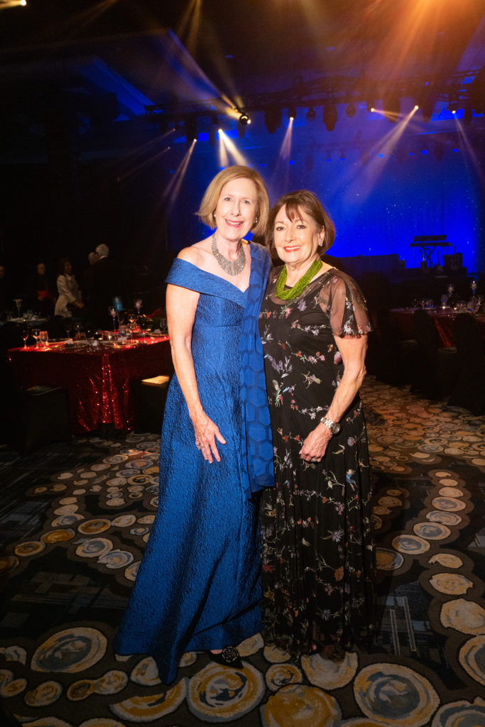 Martha Adger, Cathy Cleary at the UST 75th anniversary gala (Photo by Daniel Ortiz)