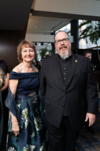 UniversityofStThomas_75AnniversaryGala_May7,2022_Michele Malloy and Fr. Sean Horrigan