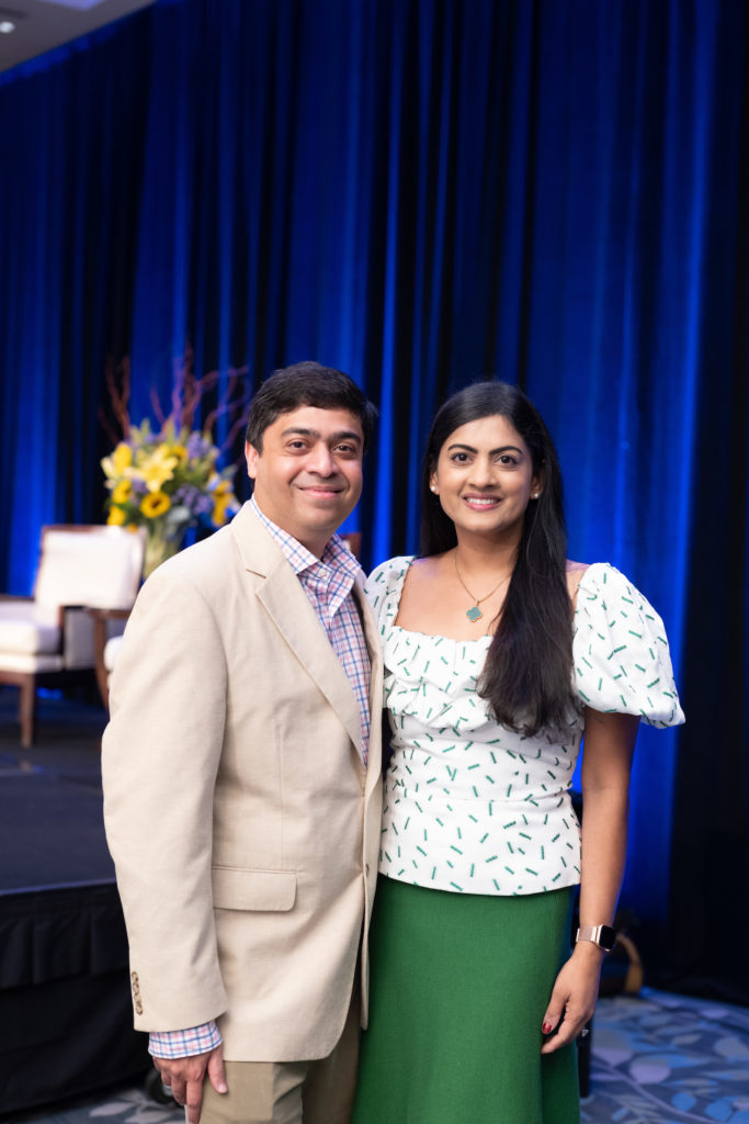 Drs. Vivek & Ishwaria Subbiah at the CanCare Survivors Luncheon (Photo by Daniel Ortiz)