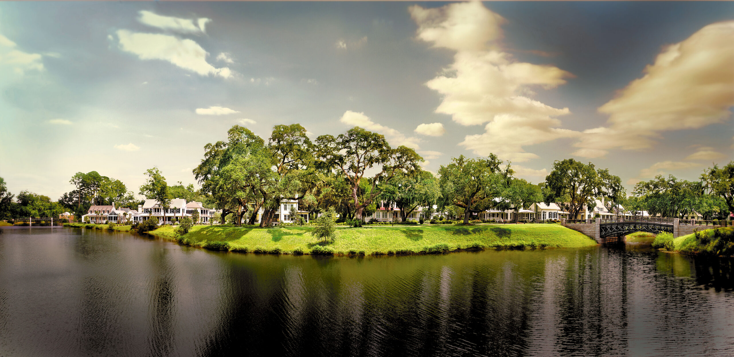 Palmetto Bluff's quaint village style layout is an ideal host to family vacations.
