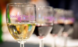 Wineglasses at Wine and Food Week in the Woodlands