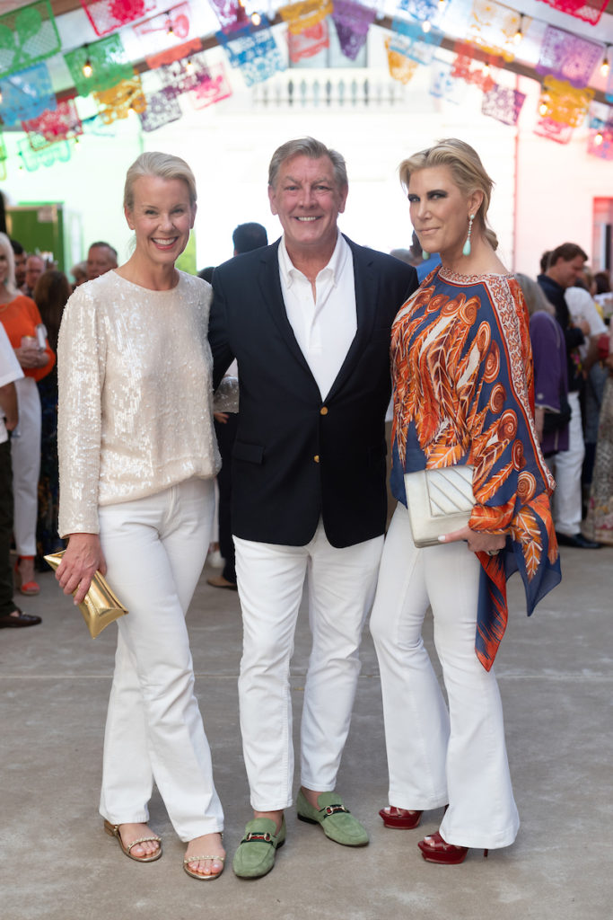 Mimi Gammill, Neal Hamil, Courtney Hopson at Legacy Community Health's Cinco de Mayo fundraiser (Photo by Daniel Ortiz)
