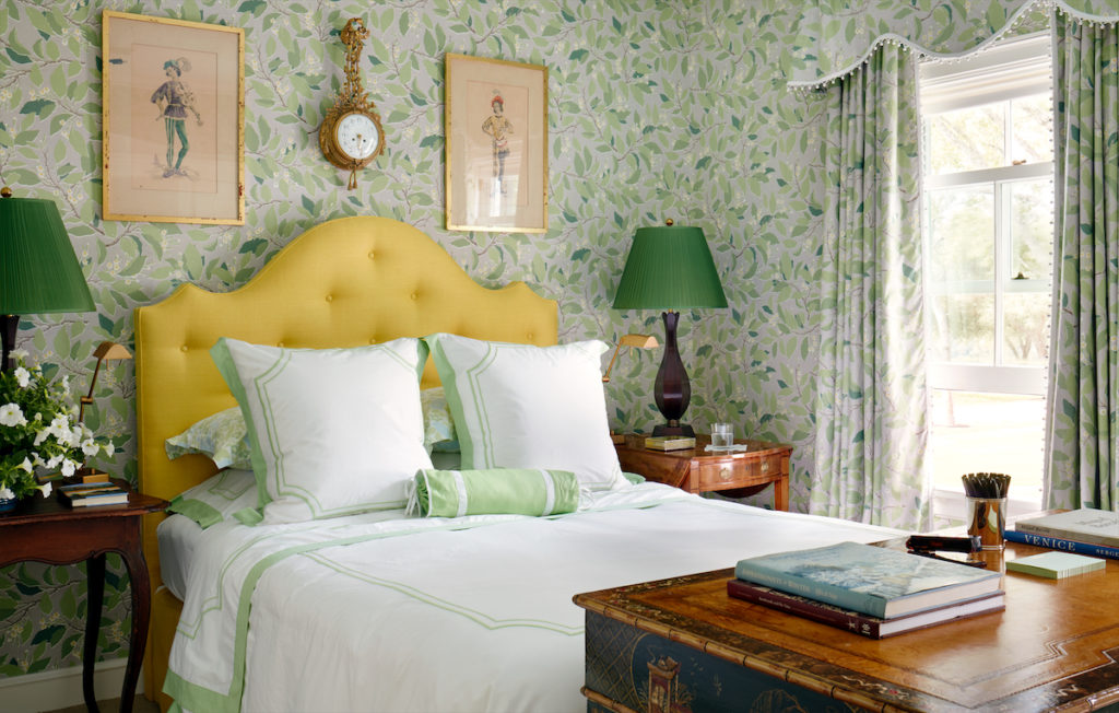 One of the many guest bedrooms in the century-old farmhouse. (Photo by Trevor Tondro and Otto)