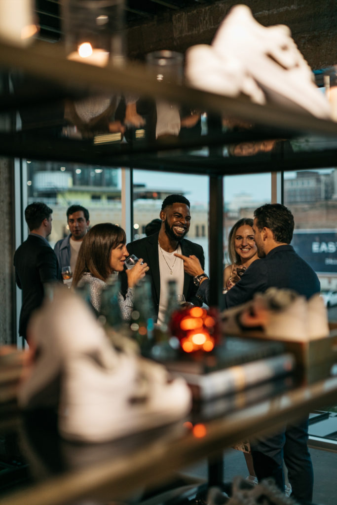 Inside the 2022 Sneaker Soirée in Dallas' East Quarter. (Photo by Rebecca Patton of Beckley)