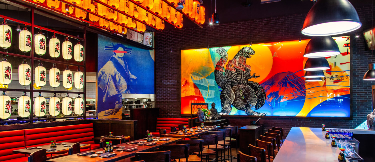 Interior of Blue Sushi Sake Grill