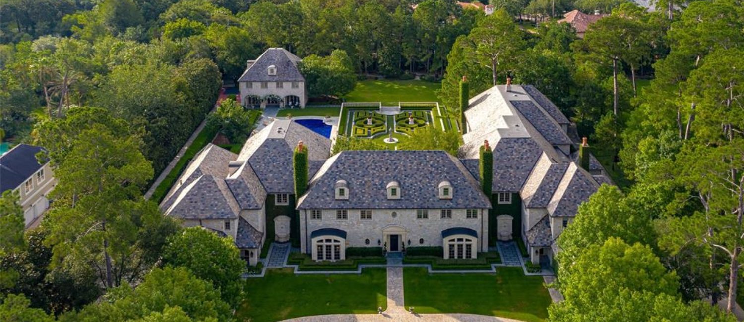 The sale of 120 Carnarvon for more than $20 million is an MLS record in the Houston single family home market. (Photo by Nathan Schroder/Douglas Elliman)
