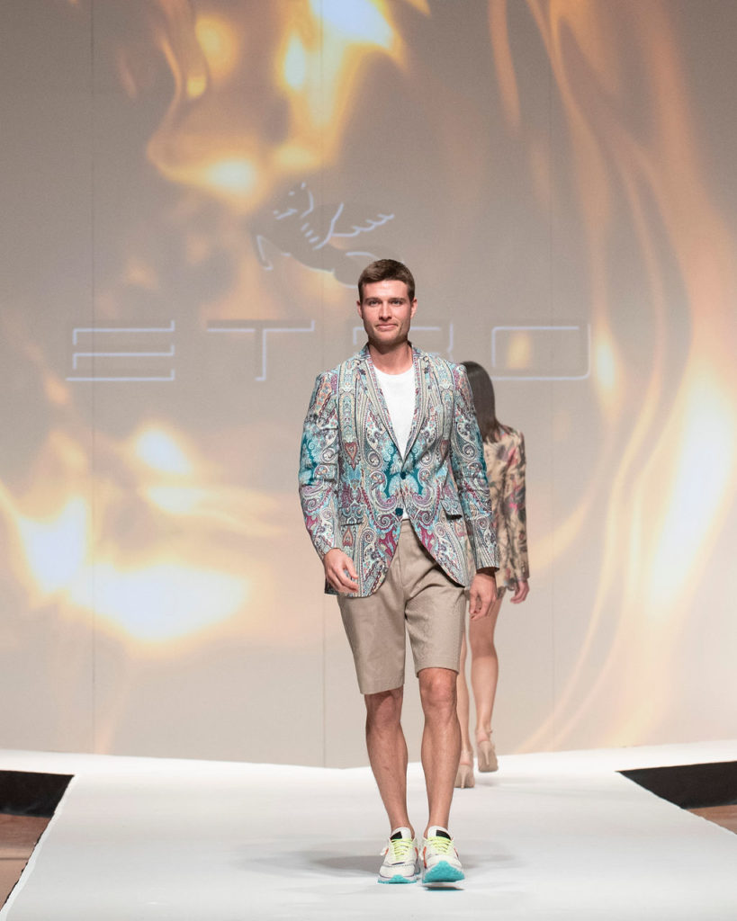 An Etro men's moment on the runway (Photo by Tamytha Cameron)