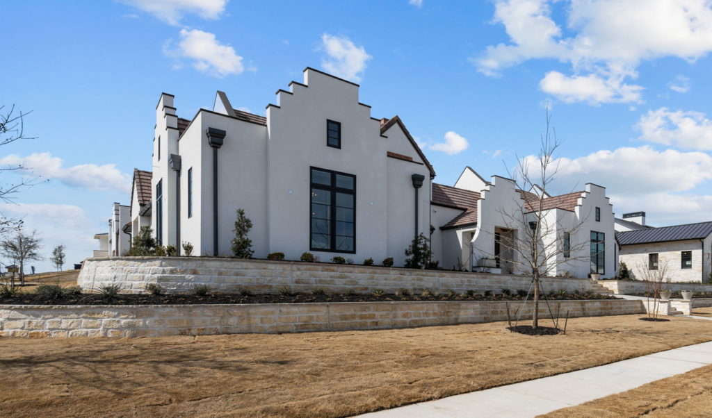 The exterior of this brand new Dutch Modern in Montrachet.