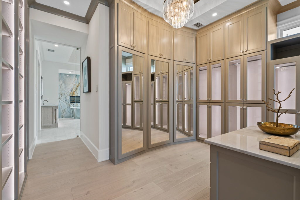 Check out the custom closet , just off the primary suite.