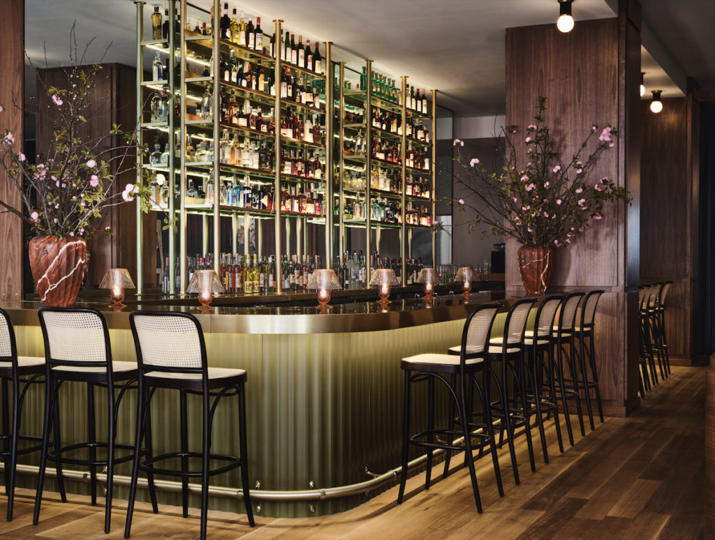 Liu designed Sassetta to be a subtle nod to Harry’s Bar in Venice. (Photo by Douglas Friedman)