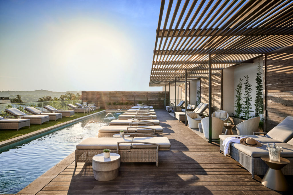 Mokara Spa has an adults-only, rooftop pool and garden at Omni Barton Creek.