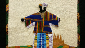 Leslie Abrams’ “Flying from the Sun (African Couple),” at Houston Center for Contemporary Craft (Courtesy HCCC)