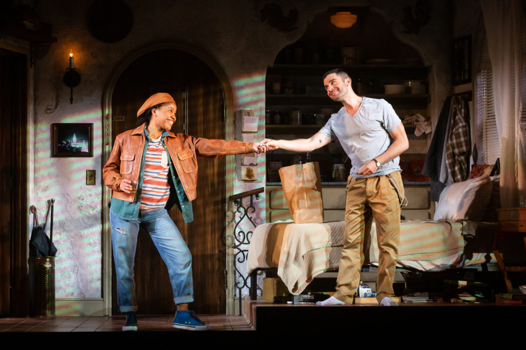 Sinclair Daniel as The Kid and Adam Kantor as The Neighbor. (Photo by Lynn Lane)