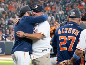 On Father’s Day, three Astros players brought their dads to the ballgame to see their Houston teammate beat the Chicago While Sox, at Minute Maid Park