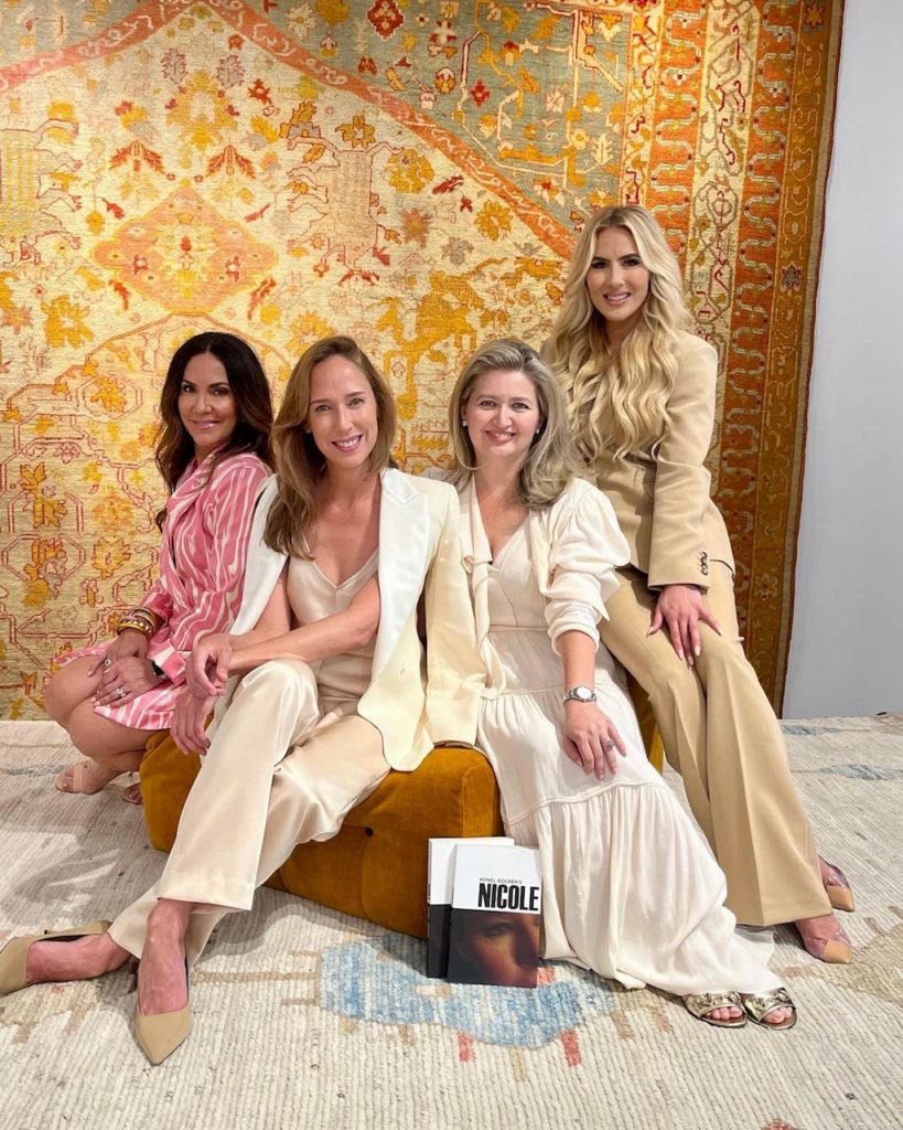 Courtney Zavala, Ronel Golden, Natalie Ariz, Sarah Pappas at Arsin Rug Gallery for Golden's book signing (Photo by Kathryn Smith)
