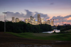 East River 9 View from Hole 1 (Night); Image Courtesy of Midway