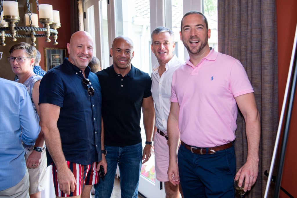 Greg Fown, Bobby Hilliard, Gerard Pollard, Ed Finger at the Legacy Community Health Services event (Photo by Michelle Watson CatchLightGroup.com)