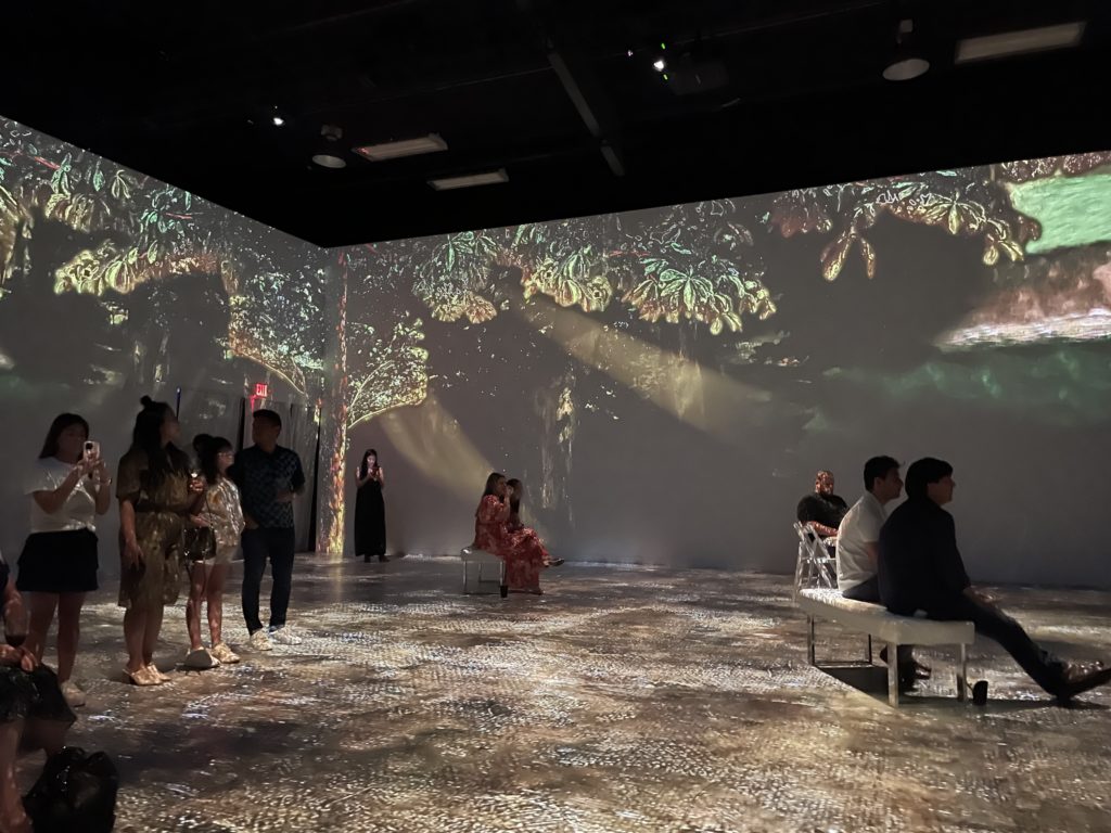 An exploration of light in "Immersive Monet & The Impressionists" (Photo by Caitlin Hsu)