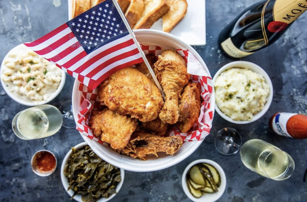 Take home a bucket of homemade fried chicken, Texas Toast, and sides from MAX's Wine Dive this Fourth of July Weekend. (photo: MAX's Wine Dive)