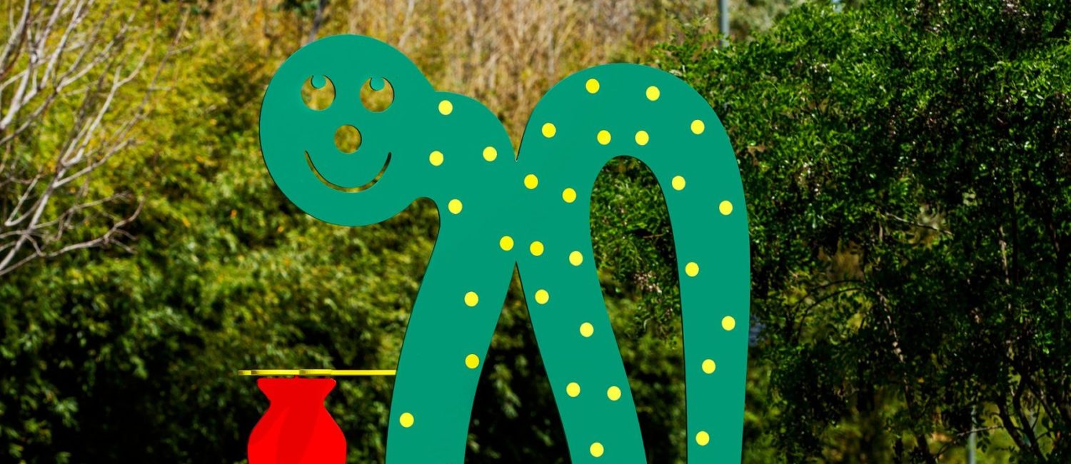 One of Hadi Hadi Fallahpisheh’s Katy Trail art sculptures (Photo by Kristina Bowman)