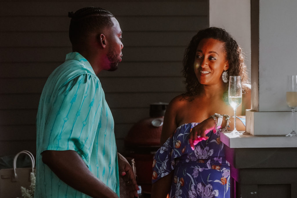 Host Troy Hamm, Antoinette Duncan (Photo by William Issac)