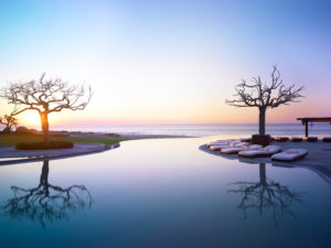 A view of the pool