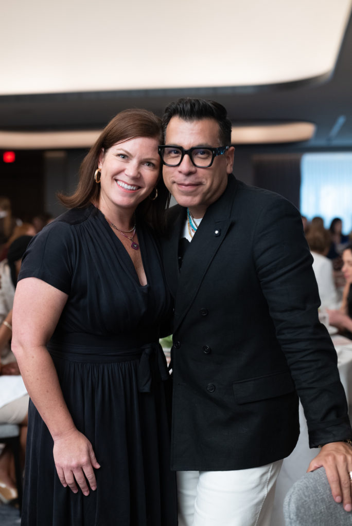 Lauren Levicki Courville, Jay Landa at the Dress for Success Houston event at the Four Seasons Hotel.  (Photo by Daniel Ortiz)